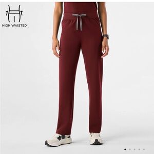 Figs Livingston women’s scrub pants XXS burgandy